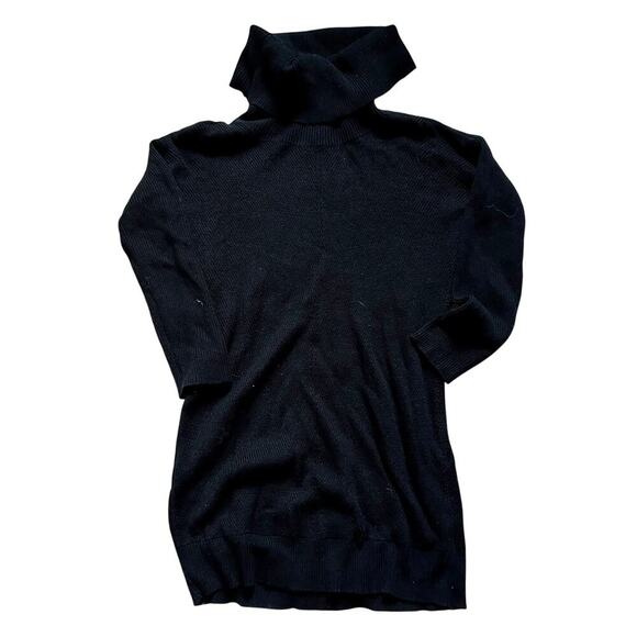 Autumn Daze Black Cowl Neck Long Sleeve Sweater Dress size M - Picture 4 of 10